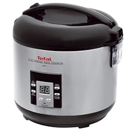 Tefal 4 in 1, RK701115 Slow Cooker, Steamer, Rice Cooker, Porridge Maker, Brushed Chrome