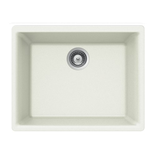 Houzer GEMO N-100U ALPINA Schock-Houzer Gemo Series N-100U Undermount Single Bowl Kitchen Sink, Alpina
