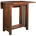 Mission Style Oak Finish Drop Leaf Table