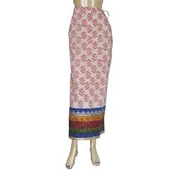 Wrap Skirt Cotton Printed Clothing Size 20