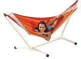 Jobek 25332 Stabh&auml;ngematte Miss Brasil rot orange gelb gestreift JobekCord