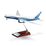 777-200LR Snap-Together Model with Wood Base