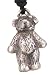 Cute Cuddly Teddy Bear Pewter Pendant Necklace
