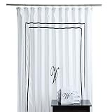 11pc Monogram W Shower Curtain & Towel Set