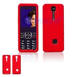 Red Transparent Silicone Skin Cover Case Cell Phone Protector for ZTE C78
