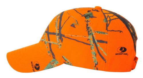 Structured Camo Cap, Color: Mossy Oak Break-Up Blaze Orange, Size: One Size