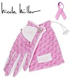 Women's Nicole Miller Pink Ribbon Collection 1 Glove LH Pink