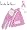 Women's Nicole Miller Pink Ribbon Collection 1 Glove LH Pink