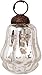 Luna Bazaar Small Mercury Glass Ornament (Melon Design, 2.25-Inch, Silver) - Vintage-Style Decoration