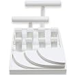 Jewelry Display Set 13pc Tier T-Bar Earring Showcase