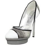 41cU1FyCRfL. SL160  bebe Womens Hugh Platform Pump, Grey Snake, 6.5 M US