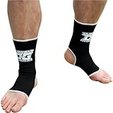 L BLACK DUO Muay Thai Kickboxing Ankle Support Anklets