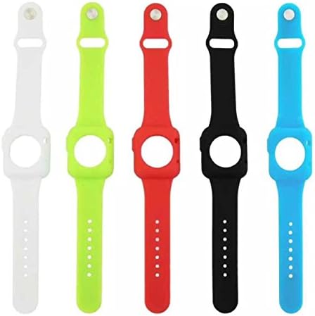 Apple Watch Silicon Case, Vindvin Black High Quality Silicon Strap Wristband for Apple Watch 42mm (Black)