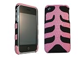 iPhone 3G/3GS Hard Case Fishbone Pink Black