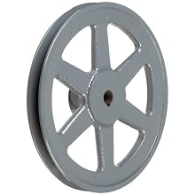 TB Woods FHP Bored-to-Size V-Belt Sheave, A Belt Section, 1 Groove, Cast Iron