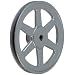 TB Woods FHP Bored-to-Size V-Belt Sheave, A Belt Section, 1 Groove, Cast Iron