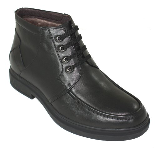 CALDEN - K69613 - 2.6 Inches Taller - Height Increasing Shoes for Men (Black Casual Boot)