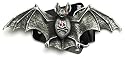 Lucky 13 VAMPIRE BAT Belt Buckle Psychobilly Gothic Halloween