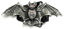 Lucky 13 VAMPIRE BAT Belt Buckle Psychobilly Gothic Halloween