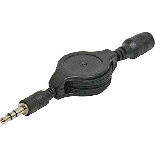 5 3.5MM Stereo Audio Patch Cord Extension Retractable