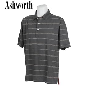 Click here to buy Ashworth Mens EZ-TECH Stripe Jersey Polos.