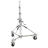 Avenger B7057 Long John 5 Section 19 Feet Stand with Pneumatic Tires (Silver)