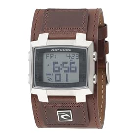 Rip Curl Mens A2377-CHO Bronx Digital Chocolate Leather Watch