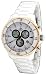 Oniss #ON621-MRG Men's White Ceramic Sports Chronograph Watch