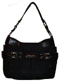 Etienne Aigner Handbag Purse Davenport Collection Black Signature Print