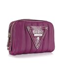 Guess Gatwick - Quilted Eco-Leather Cosmetic Case Purple