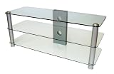 Icon Opus 4250 - 42" Glass LCD & Plasma TV Stand - Clear Glass