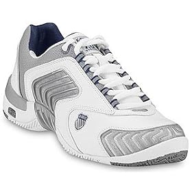 Buy K-Swiss Glaciator SCD 7.0 Low - Ladies White Platinum Navy Leather Mesh