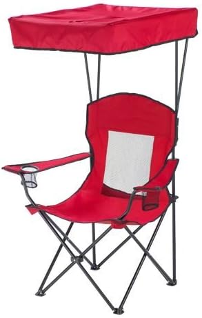 OutdoorsTM Canopy Chair with Cup Holder and Carry Bag (red)