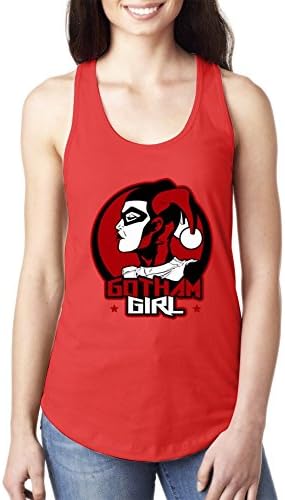 Custom DC Comics Harley Quinn And Joker Red Tank Top