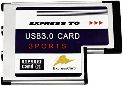 3 Port Hidden Inside USB 3.0 HUB to Express Card ExpressCard 54 54mm Adapter NN