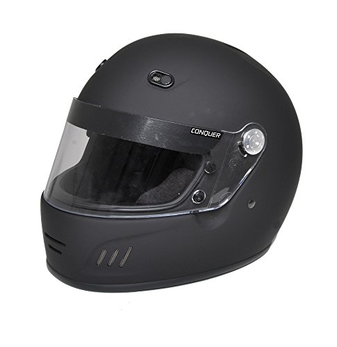 Conquer Snell Approved Full Face Auto Racing Helmet