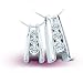 14K Platinum Three Diamond Ladder Pendant - GH SI - 0.25 Ct. - 1.00 Ct.