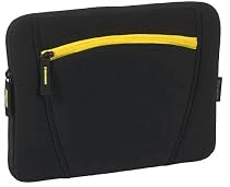 Targus - Housse de protection avec poche de accessoire en Néoprène pour Netbook 12" - Noir/Jaune