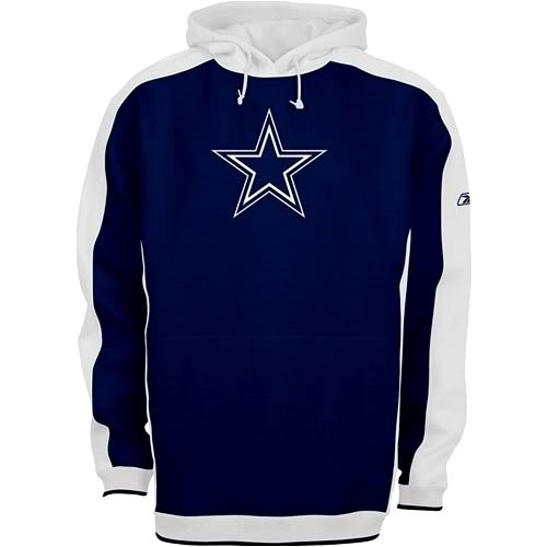 Dallas Cowboys Reebok Dream Fleece Hooded Sweatshirt Size X-Large Adult NFL Authentic