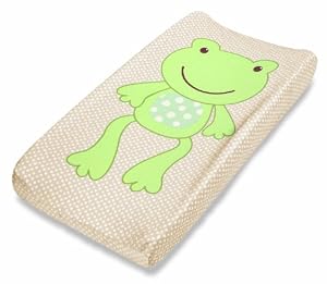 Summer Infant Plush Pals Changing Pad Cover, Tan/Green (Frog)