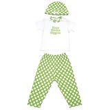 Elegant Baby Dots Fashion Set in Green, 6 Months