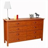 Chest of Drawers - 8 Drawer (Cherry) (31 H x 52.5 W x 15 D)