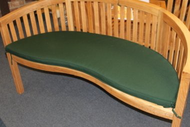 GreatGardensOnline 3 Seater Oak Banana Garden Bench Cushion GGOCUSH40