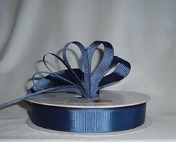 Grosgrain Ribbon 7/8" - 50 Yards (150 FT) - Navy Blue - Sewing - Craft - Wedding Favors