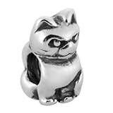 Avedon Polished Sterling Silver Cat Slide Charm