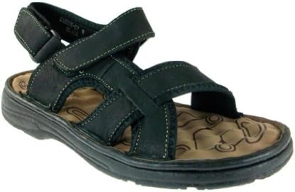 J Awake Men's Marcos07 Comfort Walking Sandalss, Black, 10