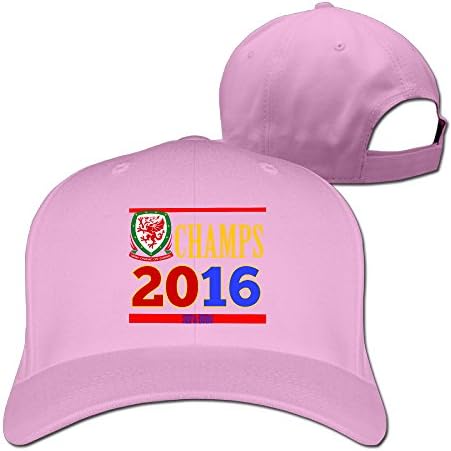 Unisex Wales Champion 2016 Adjustable Snapback Baseball Cap 100%cotton Pink One Size