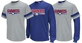 New York Giants Option 3-in-1 Blue Long Sleeve T-Shirt Combo Pack