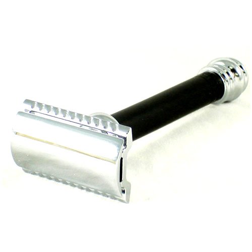 Barber Pole HD Safety Black Handle