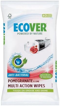 (6 PACK) - Ecover - Antibacterial Wipes | 40wipes | 6 PACK BUNDLE